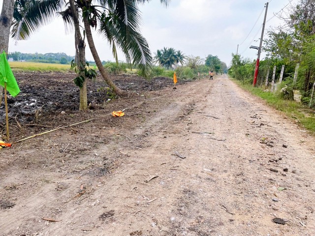 ที่ดิน100 ตรว. คลอง7 หนองเสือ ปทุมธานี น้ำไฟถึงแล้ว มีทั้งสดและผ่อน