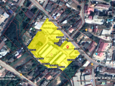 ขายที่ดิน 6-3-8.9 ไร่ พร้อมกิจการหอพัก ใกล้ที่ว่าการอำเภอพาน จ.เชียงราย