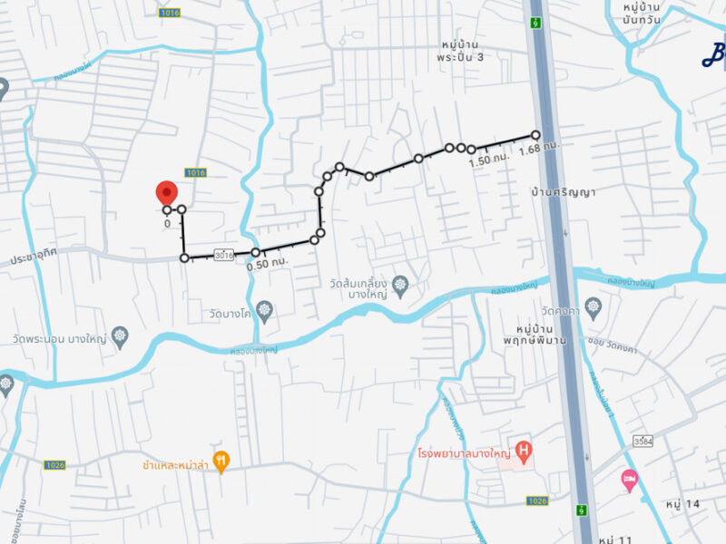 ขาย ที่ดิน ต.บางแม่นาง อ.บางใหญ่ 4 ไร่ 1 งาน 96 ตรว ติดหมู่บ้านเพอร์เฟคพาร์ค