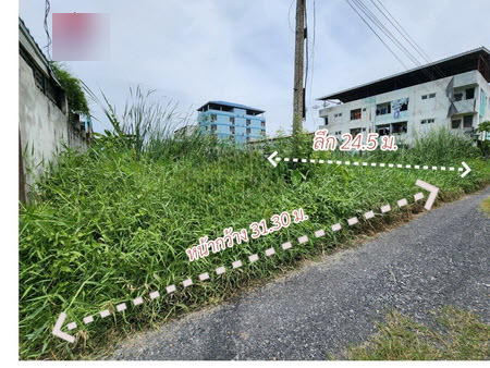 ที่ดิน ซอยร่วมสุข ต.บ้านใหม่ อ.เมืองปทุมธานี เข้าซอยมาเพียง 30 เมตร