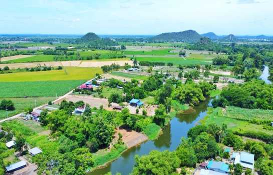 ขาย ที่ดิน ราคาถูก ขายที่ดินติดริมน้ำ จ.สุพรรณบุรี 398.5 ตร.วา