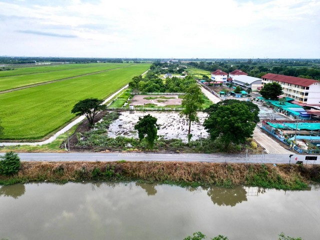 ที่ดินคลอง 9 หนองเสือ ปทุมธานี ติดถนน 2 ด้าน ไฟฟ้า ประปาหน้าแปลง