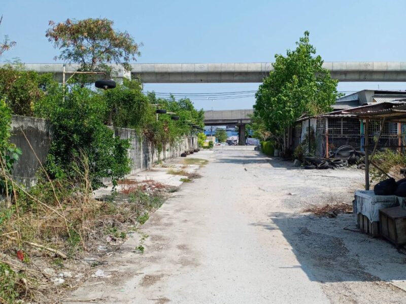 ขายที่ดิน 7 ไร่ ติดถนนรามคำแหง บริเวณสถานีมีนพัฒนา รถไฟฟ้าสายสีส้ม