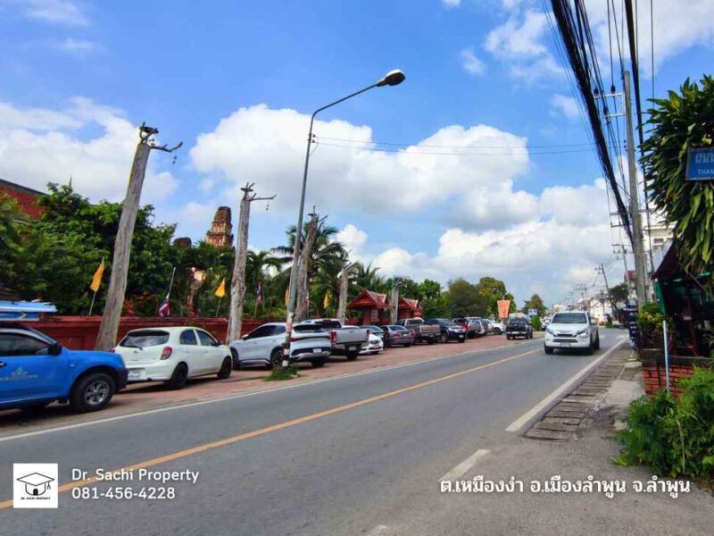 ขายที่ดิน จามเทวี ซ.10 ใกล้ รพ.ลำพูน เนื้อที่ 334.8 ตร.ว. บรรยากาศดีมาก เดินทางสะดวก