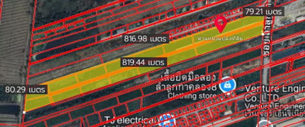 ขายที่ดิน 37 ไร่ คลอง 8 ลำลูกกา ปทุมธานี