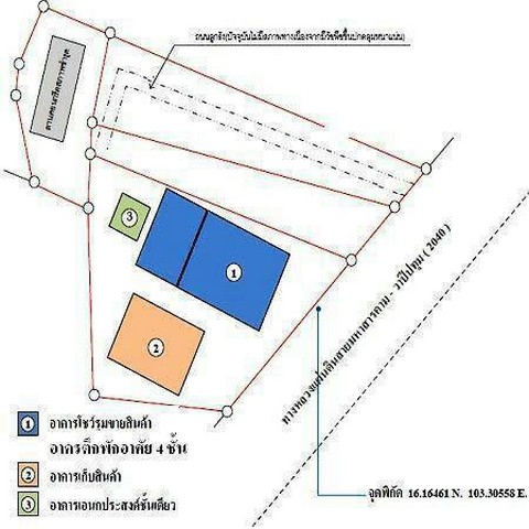 ขายที่ดินพร้อมสิ่งปลูกสร้าง ติดถนนเส้นมหาสารคาม -วาปีปทุม อำเภอเมือง จังหวัดมหาสารคาม เนื้อที่รวม 6 ไร่ 1 งาน 98 ตารางวา