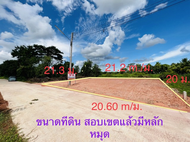 ขายที่ดิน 105.9 ตรว.ถมดินแล้ว ใกล้ตลาดสดวัดธาตุ ที่ดินอยู่ในตัวเมืองหนองคาย