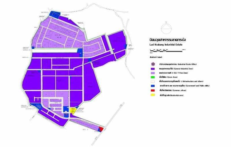 BL076 ให้เช่า-ขาย ที่ดินในนิคมฯลาดกระบัง ผังสีม่วง ใกล้โรงงานต่างๆ สามารถทำโรงงานหรือคลังสินค้าได้