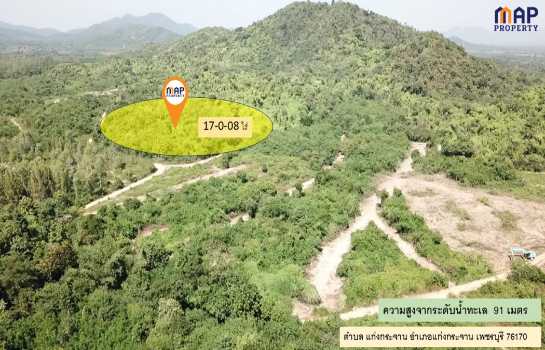 ที่ดินบนเนินเขา 17-0-08 ไร่ แก่งกระจาน ติดถนนสาธารณะสองด้าน