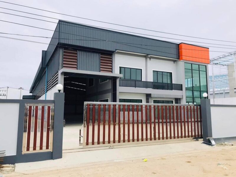 เปิดโครงการใหม่ ขายถูกที่ดินพร้อมโรงงานใหม่ ติดถนนใหญ่ บางบัวทอง