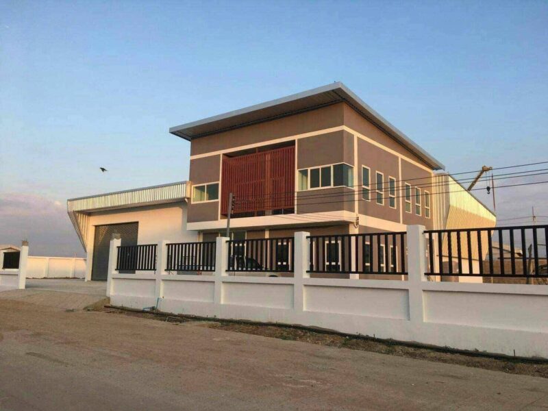 เปิดโครงการใหม่ ขายถูกที่ดินพร้อมโรงงานใหม่ ติดถนนใหญ่ บางบัวทอง