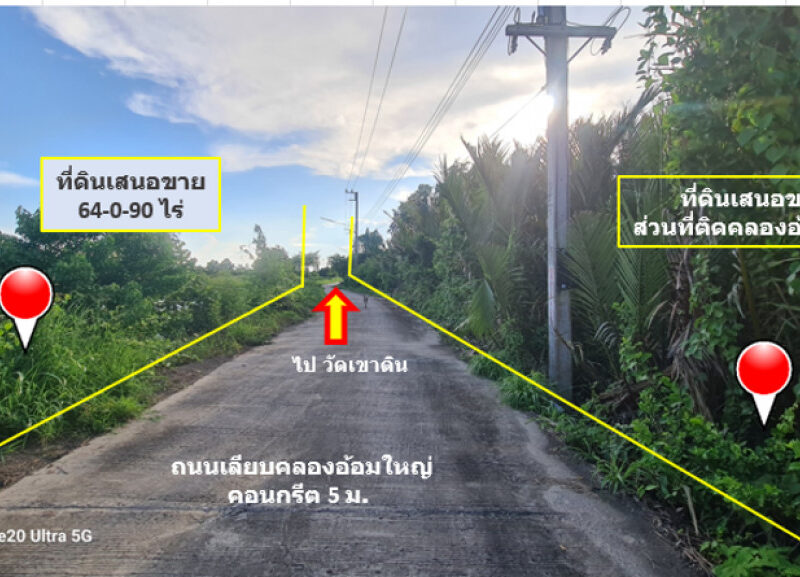 ขาย ที่ดิน อ.บางปะกง ฉะเชิงเทรา หลังพื้นที่พักมอเตอร์เวย์ชลบุรี M7 ขาออก 64 ไร่ 90 ตรว เขตพัฒนาพิเศษ EEC ปีใหม่ราคาใหม่ ลดลงอีก