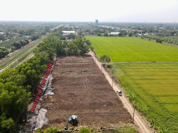 ที่ดินถมแล้วน้ำไฟพร้อม -คนขายก็พร้อมที่ -หนองเสือ คลองสิบ -ปทุมธานี. T.062-1574449