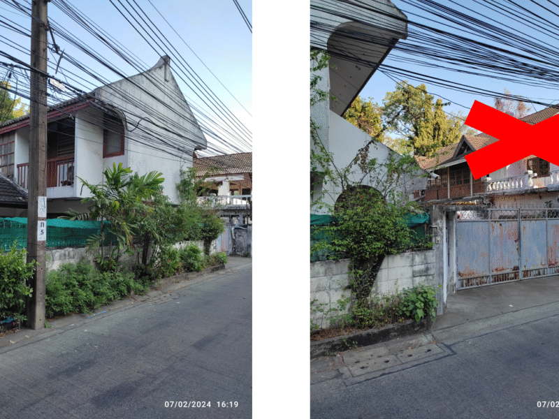 ขายที่ดินสวยพร้อมบ้านสองหลัง ถนนสุขุมวิท 71 กทม.