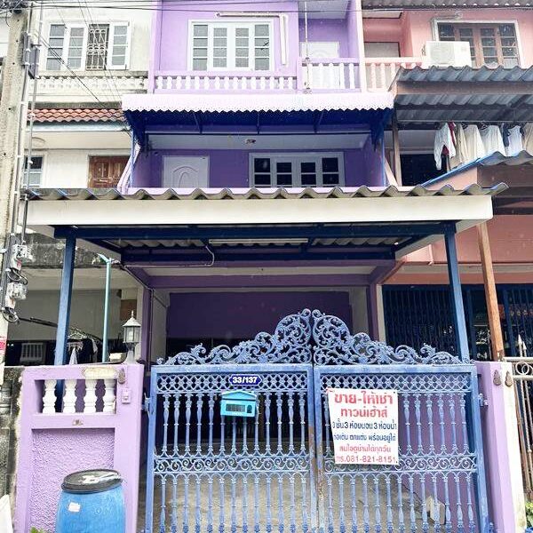 ทาวน์เฮาส์ 3ชั้น 3ห้องนอน ท่าข้าม บางขุนเทียน ให้เช่าพร้อมเข้าอยู่ ตรงข้ามเซ็นทรัลพระราม2 โทร 0897683529