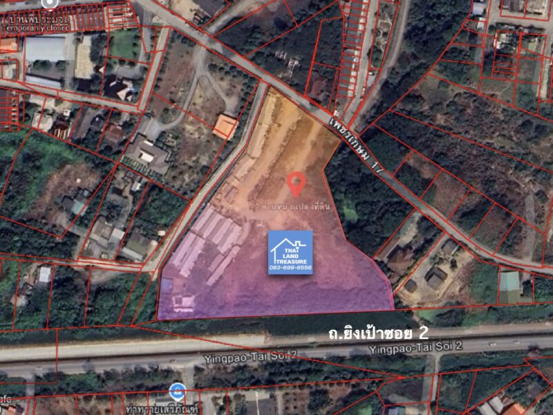 ⭕ ที่ดินถมแล้ว ติด ถ. 2 ด้าน หลังติดคลอง ใกล้เซนทรัล 5 นาที เกือบ 13 ไร่ (ผังเมืองสีชมพู) เข้า-ออกได้ 2 ทาง หันหน้าทิศตะวันออกเฉียงเหนือ✨(English is below)
