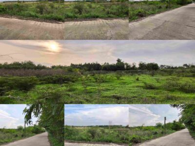 ขายที่ดินติดถนนคอนกรีต ด้านหลังติดลำรางธรรมชาติ บรรยากาศดี ทำเลน่าลงทุน! ที่ดินเนื้อที่ 2 ไร่ 2 งาน 77 ตารางวา ตั้งอยู่ที่ ต.กบินทร์ อ.กบินทร์บุรี จ.ปราจีนบุรี หน้ากว้างประมาณ 40 เมตร ด้านหน้าติดถนนคอนกรีต ด้านหลังติดลำรางคลองน้ำธรรมชาติ