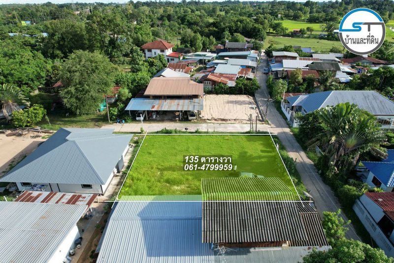 ที่ดินบ้านหนองโกทาง ม.อุบล 135 ตรว. ในหมู่บ้าน