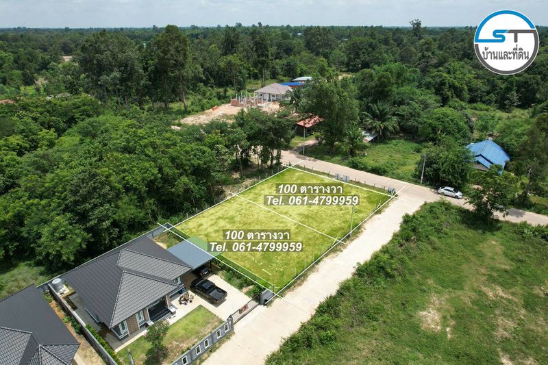 ที่ดินหน้าโครงการโซนบ้านปลาดุุก 100 ตรว. (2 แปลง) ซอยแพรวา