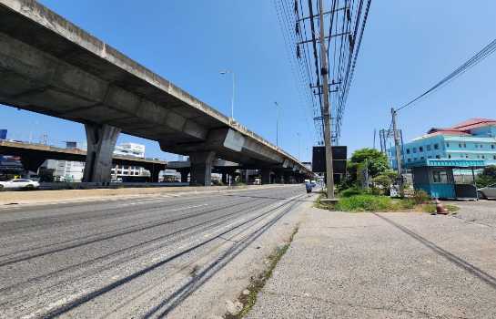 ให้เช่าที่ดิน 6 ไร่ ติดถนนบางนา-ตราด ใกล้ทางด่วนและสนามบินสุวรรณภูมิ