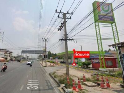 ขายที่ดิน 9 ไร่ 0 งาน 11 ตร.ว. ติดถนนปทุมธานี 3111 ใกล้โลตัสปทุมธานี