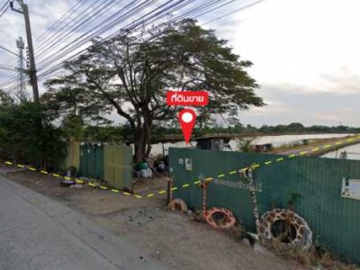 ขายที่ดิน 12 ไร่ 3 งาน 21 ตร.ว. ติดทางหลวงชนบท สป.2006 ใกล้ชุมชนบางเสาธงพัฒนา