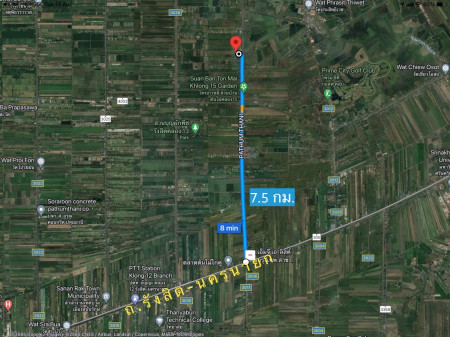 ขาย ที่ดิน 2 ไร่ คลอง 14 หนองเสือ ปทุมธานี ใกล้ถนนเลียบคลอง 14 เจ้าของขายเอง