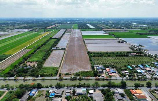 ขาย ที่ดิน คลอง 11 หนองเสือ รังสิต นครนายก 69 ไร่ 3 งาน 58 ตร.วา แปลงสี่เหลี่ยมสวย เหมาะทำโครงการจัดสรร