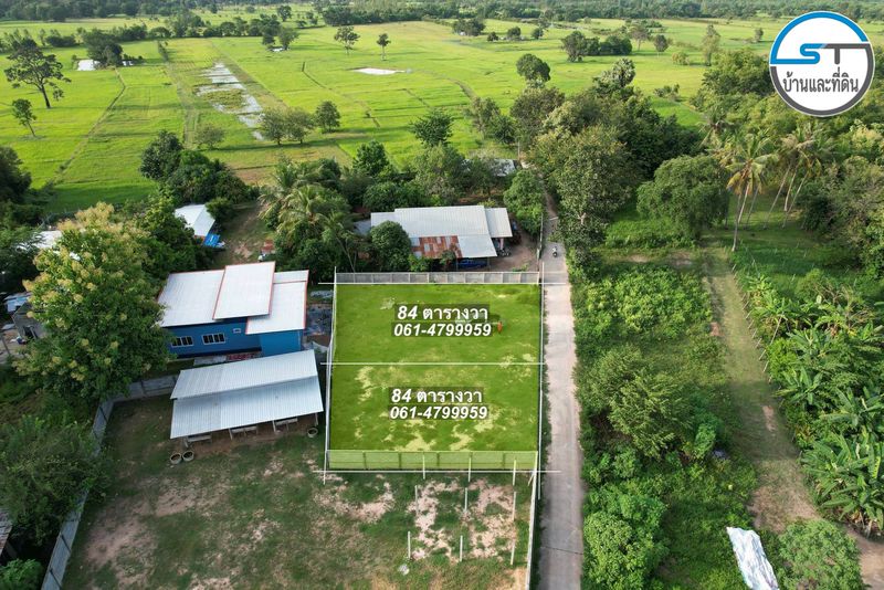 ที่ดินทำเลสร้างบ้าน ต.ขามใหญ่ 84 ตรว. (มี 2 แปลง)