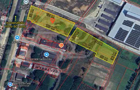 ขายที่ดิน 6 ไร่ 0 งาน 16.5 ตร.ว. ถนนพหลโยธิน ติดโกลบอลเฮ้าส์ สาขาพาน (เชียงราย)