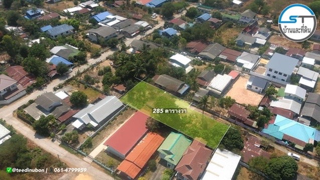 ที่ดินบ้านนิคม (หัวสนามบิน) 285 ตรว. ใกล้ห้วยวังนอง