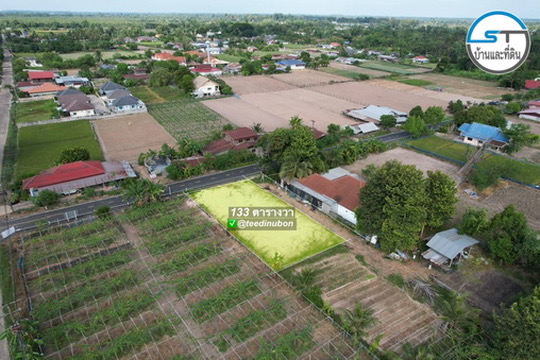 ที่ดินแปลงสวยติดลาดยาง 133 ตรว. บ้านเกษตร ต.คำขวาง