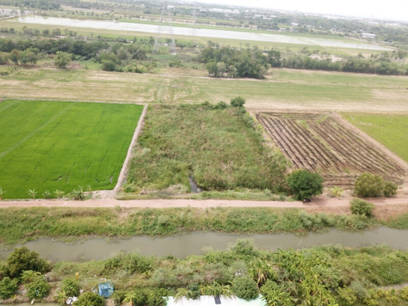 ขาย ที่ดิน ลากค้อน ราษฎร์นิยม 3 ไร่ 2 งาน เหมาะทำโกดังสินค้า หรือทำบ้านขาย