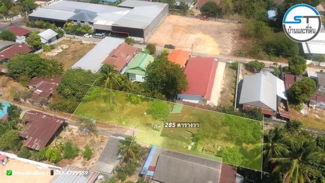 ที่ดินบ้านนิคม (หัวสนามบิน) 285 ตรว. ใกล้ห้วยวังนอง