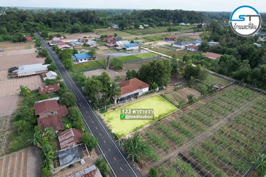 ที่ดินแปลงสวยติดลาดยาง 133 ตรว. บ้านเกษตร ต.คำขวาง