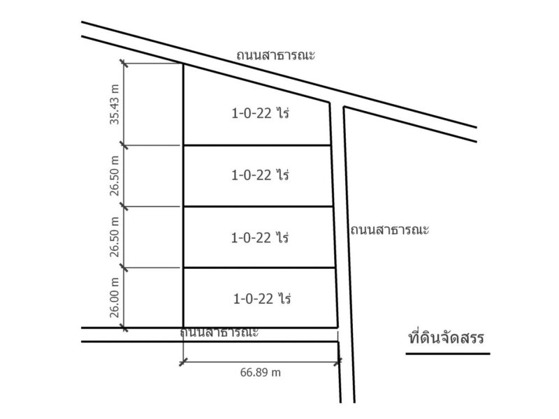 แบ่งขายแปลงที่ดินงานละ 3 แสน เจ้าของขายเองมีโฉนด ต.หุบตาโคตร อ.สามร้อยยอด จ. ประจวบคีรีขันธ์