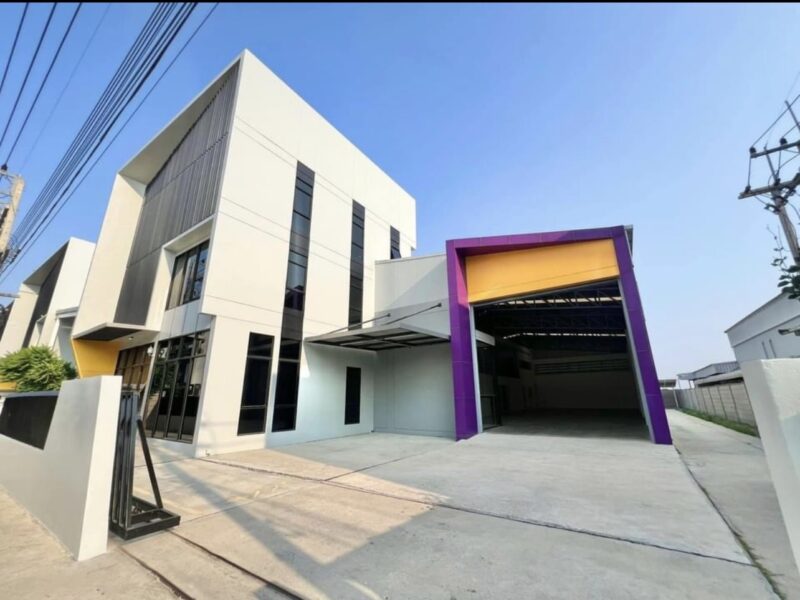 ขายที่ดินบางบัวทองทำเลติดถนนใหญ่เพื่อสร้างโรงงาน คลังสินค้า