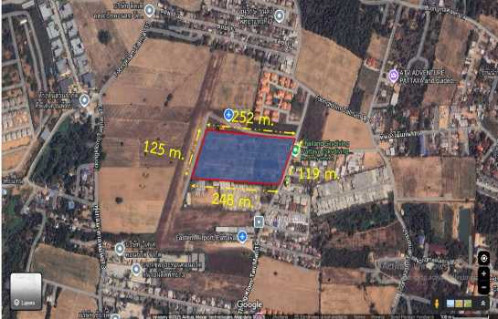 ขาย ที่ดิน พัทยา ทุ่งกลม-ตาลหมัน เนื้อที่ 18 ไร่ 1 งาน 56.3 ตรว