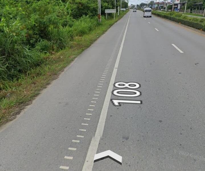 ขายที่ดินติดถนน 108 จำนวน 30-2-0 ตรว 120 ล้าน(ใกล้วงแหวนรอบ4)