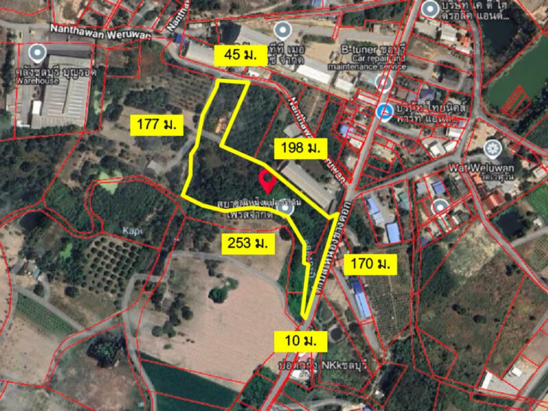 ขาย ที่ดิน EECติดมอเตอร์เวย์ เมืองชลบุรี หนองข้างคอก 13 ไร่ 1 งาน 78 ตร.วา เข้าออกมอเตอร์เวย์ได้หลายทาง เหมาะทำโรงงาน โกดังสินค้า