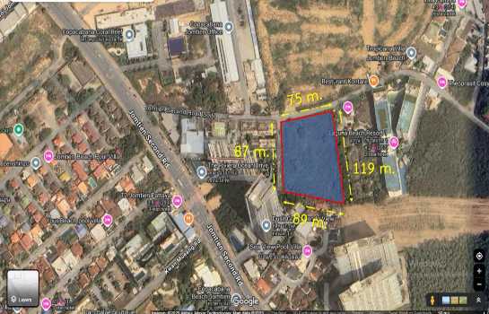 ขาย ที่ดิน พัทยา จอมเทียนสายสอง เนื้อที่ 5 ไร่ 55 ตรว