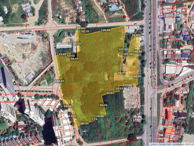 ขาย ที่ดิน ใกล้ทะเล บางพระ ศรีราชา ติดถ.สุขุมวิท ปากซอย 20 ขนาด 26 ไร่ 1 งาน 76.5 ตร.วา เหมาะลงทุนคอนโดใกล้ทะเล