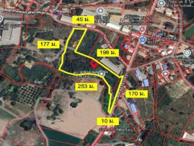 ขาย ที่ดิน EECใกล้มอเตอร์เวย์ เมืองชลบุรี หนองข้างคอก 13 ไร่ 1 งาน 78 ตร.วา เหมาะทำโรงงาน โกดังสินค้า.