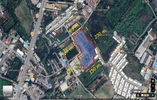 ขาย ที่ดิน ปทุมธานี-สายใน ถนน 307 เนื้อที่ 19 ไร่ 2 งาน 83.6 ตรว