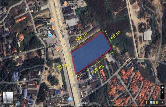 ขาย ที่ดิน พัทยา สัตหีบ นาจอมเทียน เนื้อที่ 7 ไร่ 1 งาน 37 ตรว