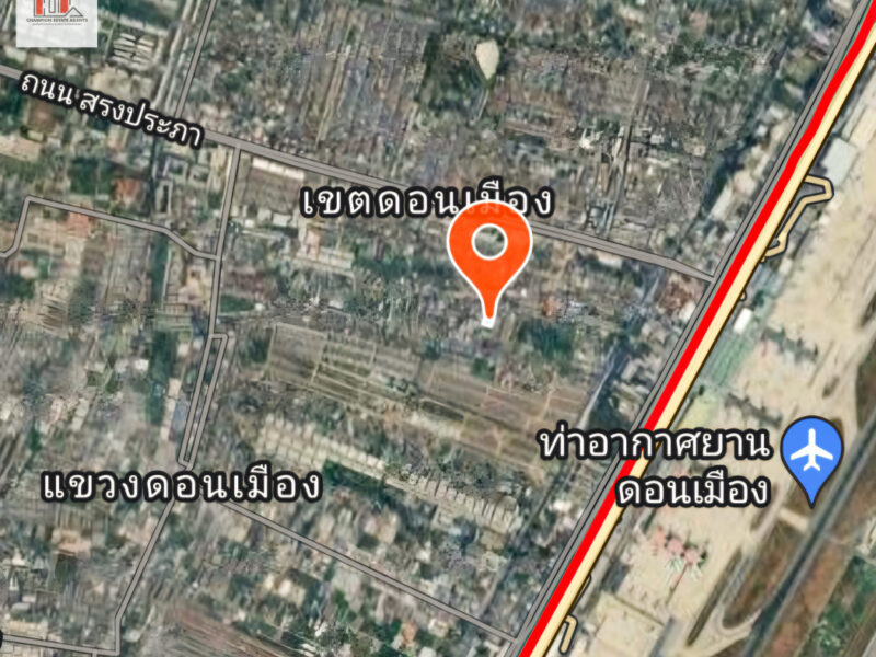 ขาย ที่ดิน ทำเลดี-เข้าออกหลายเส้นทาง ถ.สรงประภา ใกล้สนามบินดอนเมือง 1 งาน 56 ตรว