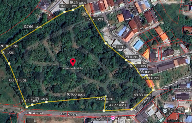 ขายที่ดินภูเก็ต 16-2-33.3 ไร่ ซอยนาคราช ใกล้ถนนศักดิเดช และหาดอ่าวยน