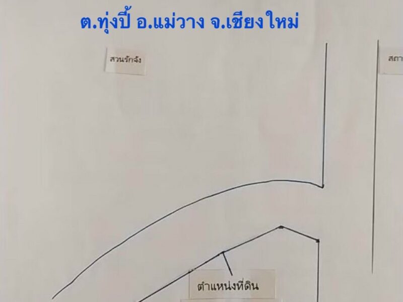ขายที่ดินสวย2แปลงติดกัน จำนวน 2ไร่ 59 ตารางวา ต.ทุ่งปี้ อ.แม่วาง จ.เชียงใหม่