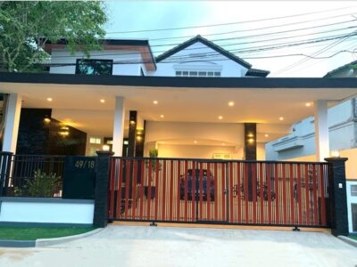 ขายบ้านเดี่ยว 2 ชั้น รวมเฟอร์นิเจอร์ หมู่บ้านราชพฤกษ์ วงแหวน-บางบอน 4 เงียบสงบ 5 ห้องนอน 4 ห้องนํ้า โทร 0865402132