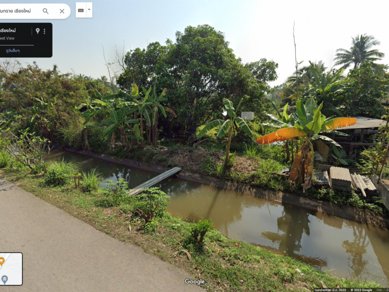 ขายที่ดิน 2 ไร่ 12 ตร.วา ติดถนน 4 เลน ทางหลวงหมายเลข 1001 สันทราย-พร้าว และถนนหมู่บ้านศรีงาม ม.5 ต.แม่แฝก อ.สันทราย จ.เชียงใหม่